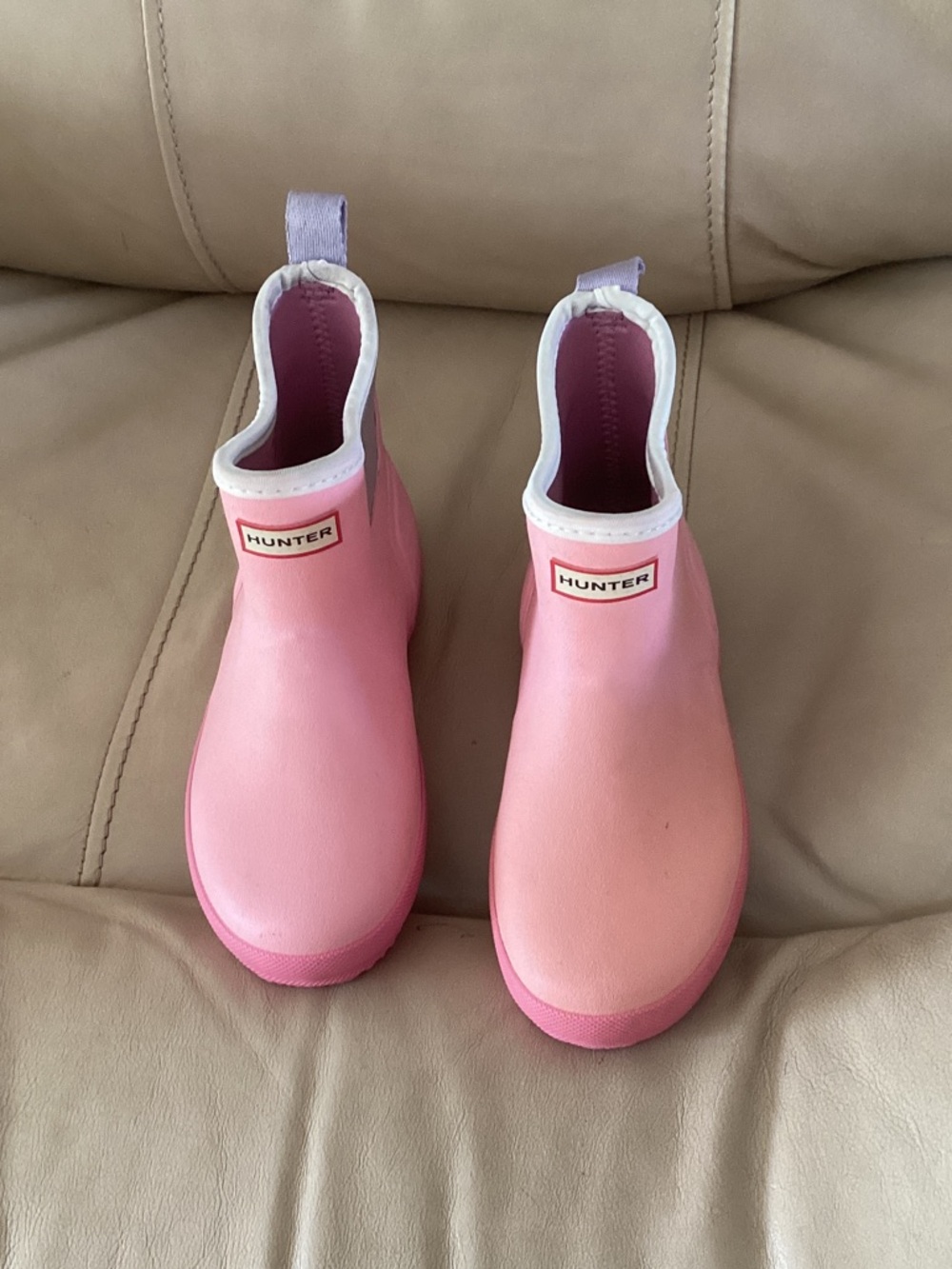Hunter Kids Pink Chelsea-Style Rain Boots size 1
